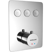 Смеситель для душа Excellent Krotos AREX.8046CR с термостатом Хром — фото 1, Смесители