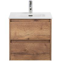 Тумба под раковину BelBagno Kraft 50 KRAFT-500-2C-SO-RT подвесная Rovere Tabacco — фото 1, Тумбы под раковину