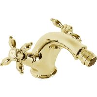 Смеситель на биде Cezares Nostalgia-BS1-03/24 Золото 24 карат — фото 1, Смесители для биде