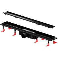 Душевой лоток AM.PM PrimeFlow 70 W02SC-U11-070-04BM с Черной матовой решеткой / под плитку Tile — фото 2, Душевые лотки