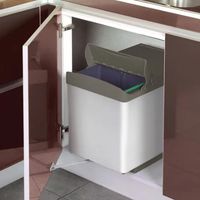 Система сортировки мусора Alveus Albio 30 2x16 L 1090336 Серая — фото 2, Системы сортировки мусора