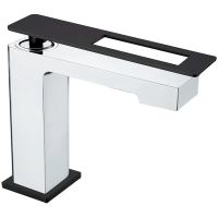 Товар: Смеситель для раковины Boheme Q 141-CRB Хром Черный - фото 2 Смеситель для раковины Boheme Q 141-CRB Хром Черный — фото 2, Смесители