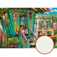 Фреска детская Ortograf Детские 17024 Фактура флок FLK Флизелин (3,8*2,7) Разноцветный, Домики/Цветы арт-17024 (флок FLK) — фото 1, Фрески