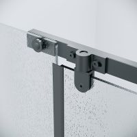 Душевой уголок Grossman Pragma 120х80 120.K33.03.1280.21.02 профиль Черный матовый стекло шиншилла — фото 7, Душевые уголки