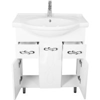 Товар: Тумба под раковину Style Line Венеция 75 ЛС-00002282 Белый глянец - фото 2 Тумба под раковину Style Line Венеция 75 ЛС-00002282 Белый глянец — фото 2, Мебель для ванной