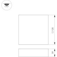 Товар: Накладной светильник Arlight Quadro 034775 Белый - фото 5 Накладной светильник Arlight Quadro 034775 Белый — фото 5, Светильники