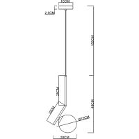Подвесной светильник Artelamp Bolla-unica Белый Античная бронза арт-A1924SP-1AB — фото 4, Подвесные светильники
