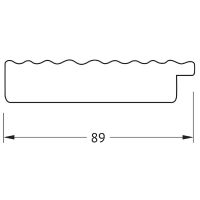 Зеркало Evoform Polygon 76х56 BY 7301 в багетной раме - Перламутровые дюны 89 мм — фото 4, Мебель для ванной