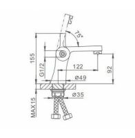 Смеситель для раковины Frap F1252 Хром — фото 11, Смесители для раковины