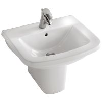 Товар: Раковина Jacob Delafon Panache 56 E1434-00 Белая - фото 2 Раковина Jacob Delafon Panache 56 E1434-00 Белая — фото 2, Раковины