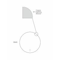 Товар: Зеркало Reflection Hoop D645 RF4310HO с подсветкой с бесконтактным выключателем и диммером - фото 10 Зеркало Reflection Hoop D645 RF4310HO с подсветкой с бесконтактным выключателем и диммером — фото 10, Зеркала в ванную комнату