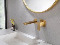 Смеситель для раковины Abber Daheim AF8212G Золото матовое — фото 2, Смесители