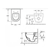 Унитаз Esbano Tiron-C ESUPTIROCBM подвесной Черный матовый с сиденьем Микролифт — фото 3, Подвесные унитазы