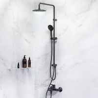 Душевая система AM.PM X-Joy F42885A14 Черная — фото 9, Душевые стойки