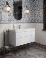 Раковина Kerama Marazzi Cubo 100 CU.wb.100 Белая глянцевая — фото 2, Раковины встраиваемые сверху