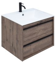 Товар: Тумба с раковиной Aquanet Lino 60 271944 подвесная Дуб Веллингтон - фото 2 Тумба с раковиной Aquanet Lino 60 271944 подвесная Дуб Веллингтон — фото 2, Тумбы с раковиной