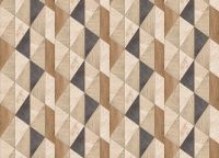 Обои Grandeco Arcadia A 65103 Винил на флизелине (0,53*10,05) Бежевый/Коричневый, Геометрия — фото 2, Обои для стен