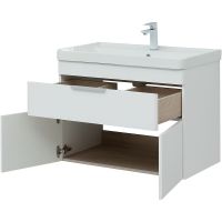 Тумба под раковину Aquanet Ирис new 80 подвесная Белая глянцевая арт-310150 — фото 8, Тумбы под раковину