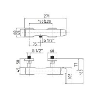 Смеситель для душа Migliore Opera 19051 Золото — фото 2, Смеситель для душа