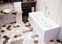 Акриловая ванна Aquatek Оберон 170х70 OBR170-0000049 без гидромассажа с фронтальной панелью с каркасом (разборный) со слив-переливом (справа) — фото 3, Акриловые ванны