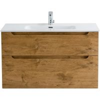 Тумба под раковину BelBagno Etna-H60 90 ETNA-H60-900-2C-SO-RN-P подвесная Rovere Nature — фото 1, Тумбы под раковину