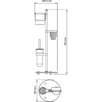 Товар: Напольная стойка WasserKRAFT Isar K-1246 Темная бронза - фото 6 Напольная стойка WasserKRAFT Isar K-1246 Темная бронза — фото 6, Стойки - набор держателей