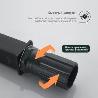 Смеситель для раковины Splenka S01.15.06 Черный матовый — фото 7, Смесители