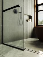 Товар: Душевая перегородка Maybah Glass MGD-731-6у 790x1950 в узком профиле Черный стекло сатиновое - фото 6 Душевая перегородка Maybah Glass MGD-731-6у 790x1950 в узком профиле Черный стекло сатиновое — фото 6, Душевые перегородки