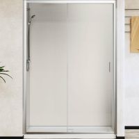 Душевая дверь Vincea City 130 VDS-5CT130CL профиль Хром стекло прозрачное — фото 5, Раздвижные душевые двери