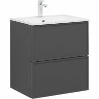 Тумба под раковину Aquanet Арт 60 329063 подвесная Ясень графит — фото 1, Тумбы под раковину