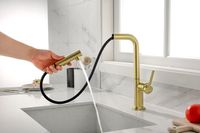 Смеситель для кухни Paulmark Neo Ne214419-SBG Светлое брашированное золото — фото 8, Смесители для кухни