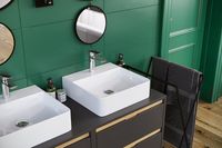 Товар: Тумба под раковину Excellent Tuto 60 MLEX.0104.600.GRBL подвесная Серый Дуб - фото 2 Тумба под раковину Excellent Tuto 60 MLEX.0104.600.GRBL подвесная Серый Дуб — фото 2, Мебель для ванной