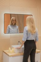 Зеркало Silver Mirrors Incanto 60 LED-00002538 с подсветкой Черное с бесконтактным выключателем и диммером — фото 10, Зеркала в ванную комнату