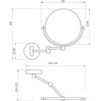 Товар: Косметическое зеркало Migliore Complementi 21987 с увеличением Медь - фото 2 Косметическое зеркало Migliore Complementi 21987 с увеличением Медь — фото 2, Аксессуары для ванной