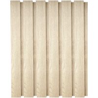 Панель стеновая реечная Ликорн РП-1.С.16.2800 шпон дуба нетонированный 2800x65x16 мм — фото 2, Панели