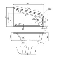 Товар: Акриловая ванна AM.PM Spirit 160x100 R W72A-160R100W-A2 без гидромассажа - фото 13 Акриловая ванна AM.PM Spirit 160x100 R W72A-160R100W-A2 без гидромассажа — фото 13, Ванны