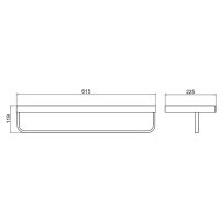 Полка для полотенец Timo Petruma 15258/00 Хром — фото 2, Полки для полотенец