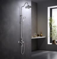 Душевая система Aquatek Классик с термостатом Хром арт-AQ2563CR — фото 3, Душевые стойки