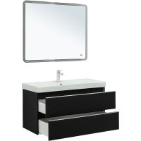 Товар: Тумба под раковину Aquanet Вега 100 329593 подвесная Черная - фото 17 Тумба под раковину Aquanet Вега 100 329593 подвесная Черная — фото 17, Тумбы под раковину