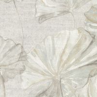Обои Grandeco Elementum EE 2001 Винил на флизелине (0,53*10,05) Серый/Бежевый, Листья/Цветы — фото 1, Обои для стен