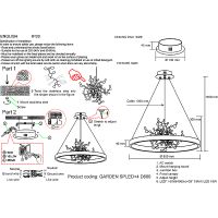 Люстра Crystal Lux Garden SPLED+4 D800 Chrome Хром — фото 5, Люстры