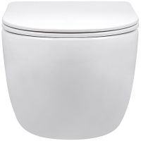 Товар: Унитаз Vincea Evo Rimless VT1-34S подвесной с сиденьем Микролифт - фото 2 Унитаз Vincea Evo Rimless VT1-34S подвесной с сиденьем Микролифт — фото 2, Унитазы