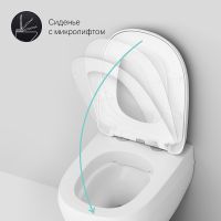 Унитаз AM.PM Sensation FlashClean подвесной с гигиеническим душем и ершиком с сиденьем Микролифт арт-CK30H0904W — фото 11, Подвесные унитазы