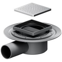 Душевой трап AM.PM MasterFlow 10 W01BD-P11-010-01SB с решеткой Хром матовый Cut Gradient — фото 2, Трапы для душа