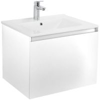 Тумба под раковину Art&Max Latina 60 AM-Latina-600-1C-SO-BM подвесная Белая матовая — фото 1, Мебель для ванной