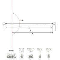 Товар: Душевая дверь Veconi Vianno VN-33 70 VN33-70-01-C7 профиль Хром стекло прозрачное - фото 4 Душевая дверь Veconi Vianno VN-33 70 VN33-70-01-C7 профиль Хром стекло прозрачное — фото 4, Распашные душевые двери