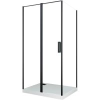 Товар: Душевой уголок Ceruttispa Victoria 120x90 B профиль Черный стекло прозрачное - фото 2 Душевой уголок Ceruttispa Victoria 120x90 B профиль Черный стекло прозрачное — фото 2, Прямоугольные душевые уголки