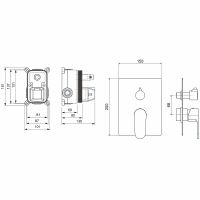 Товар: Смеситель для душа Aquatek Оберон AQ1246CR Хром - фото 2 Смеситель для душа Aquatek Оберон AQ1246CR Хром — фото 2, Смеситель для душа