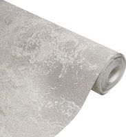 Обои Wiganford by Solo Milenium II AK2635 Винил на флизелине (1,06*10,05) Бежевый/Серебряный, Мрамор/Штукатурка — фото 2, Обои для стен