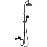 Душевая система Orange Lutz M04-932b Черная — фото 1, Душевые стойки